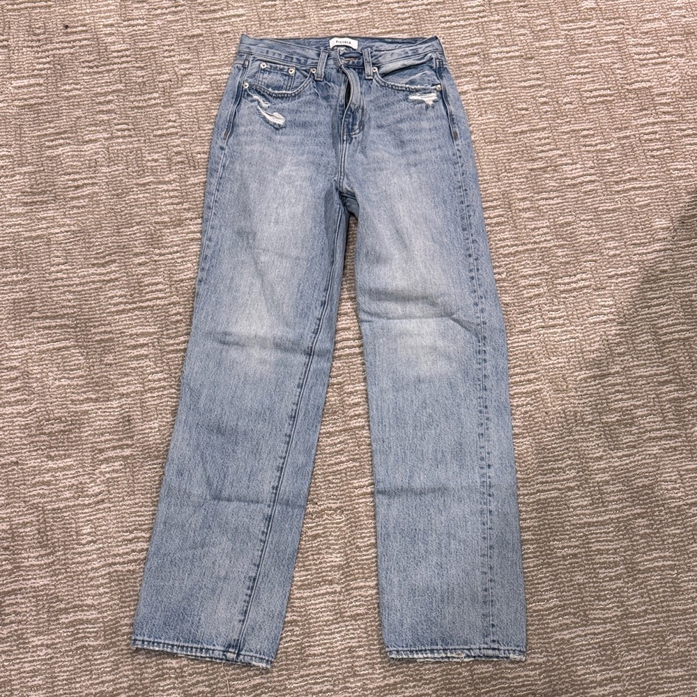 Pistola Cassie High Waist Straight Leg Jeans